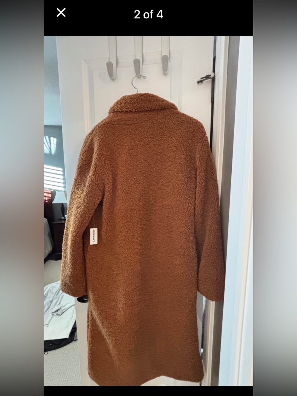Women’s Old Navy Teddy Coat in Warm Brown